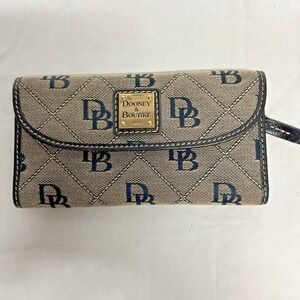 NEW DOONEY & BOURKE Continental Clutch DB 1975 Logo Leather Wallet Black